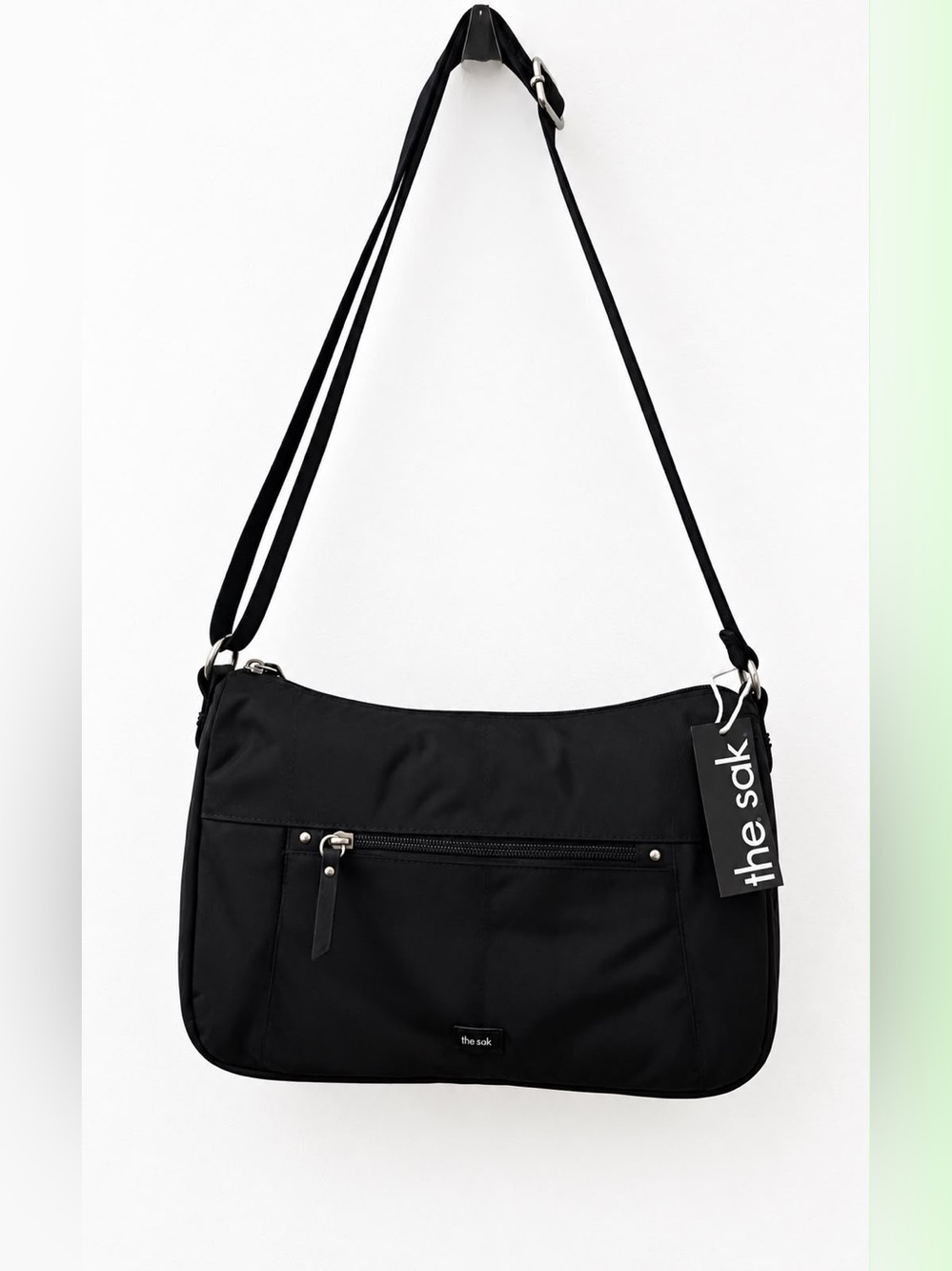 The Sak Black Nylon Crossbody Bag